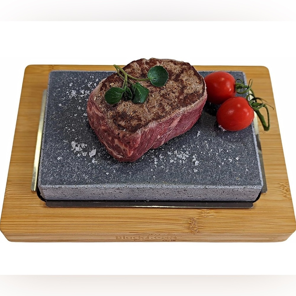 Black Rock Grill Lava Stone Steak Cooking Set